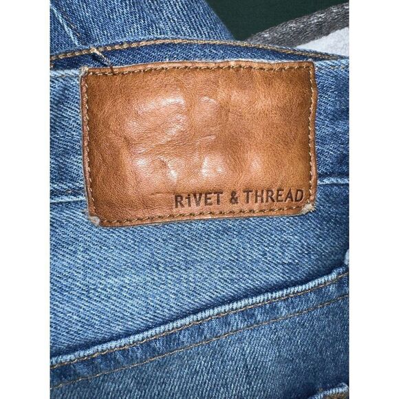 Madewell Rivet & Thread Retro Straight Jeans Size 26 - Picture 12 of 16